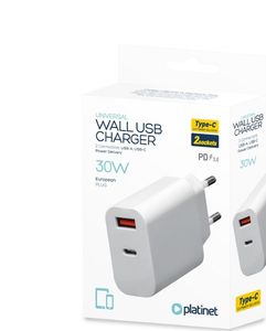 Ładowarka Platinet 1x USB-A 1x USB-C 3 A (PLCUPD30W) 3