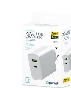 Ładowarka Platinet 1x USB-A 1x USB-C 3 A (PLCUPD45W) 3