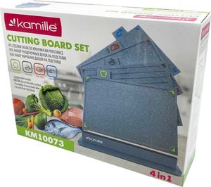 Deska do krojenia Kamille marmurowa 4szt. ze stojakiem 2