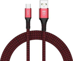 Kabel USB T-Phox USB-A - USB-C 1 m Czerwony 1