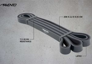 Avento Powerband średni opór szary 1 szt. 5
