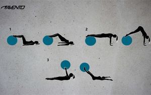 Avento Piłka gimnastyczna, 65 cm, srebrna (433423) 2