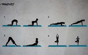 Avento Mata treningowa XPE 160 cm x 60 cm x 0.7 cm niebieska 5