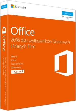 Microsoft Office 2016 dla Użytkowników Domowych i Małych Firm (T5D-02786) 1