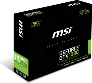 Karta graficzna MSI GeForce GTX 1080 Founders Edition 8GB GDDR5X VR Ready (256 bit) 3x DP, HDMI, DVI (GeForce GTX 1080 Founders Edit) 4
