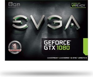 Karta graficzna EVGA GeForce GTX 1080 Founders Edition VR Ready 8GB GDDR5X (256 bit) 3x DP, HDMI, DVI (08G-P4-6180-KR) 8