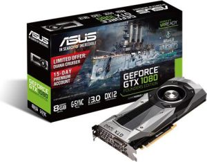 Karta graficzna Asus GeForce GTX 1080 Founders Edition 8GB GDDR5X (256 bit) DVI-D, HDMI, 3x DP BOX (GTX1080-8G) 5