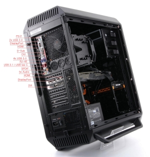 Komputer Core i7-6700K, 16 GB, GTX 1080, 256 GB SSD 1 TB HDD 22