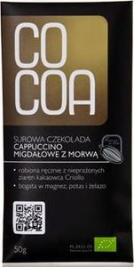 Cocoa CZEKOLADA SUROWA CAPPUCINO MIGDAŁOWE Z MORWĄ BIO 50 g - COCOA 1