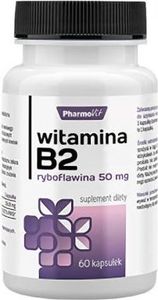 Pharmovit Witamina B2 Ryboflawina B-2 50 mg 60 kapsułek PharmoVit 1