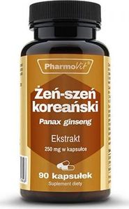 Pharmovit Żeń-szeń koreański Panax ginseng 4:1 ekstrakt 250mg 90 kapsułek PharmoVit 1