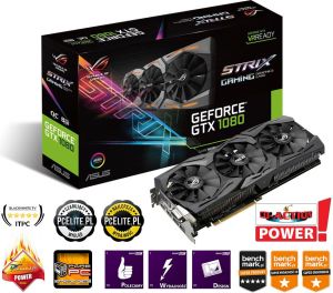 Karta graficzna Asus ROG Strix GeForce GTX 1080 8GB GDDR5X (256 bit) DVI-D, 2x HDMI, 2x DP, BOX (STRIX-GTX1080-O8G-GAMING) 1