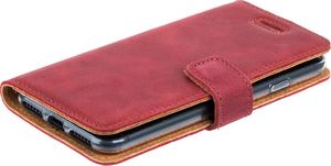 Surazo Etui na telefon Surazo ze skóry naturalnej Wallet case - Nubuk Czerwony 6