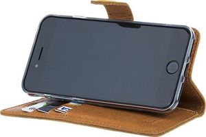 Surazo Etui na telefon Surazo ze skóry naturalnej Wallet case - Nubuk Camel 4