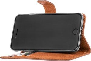 Surazo Etui na telefon Surazo ze skóry naturalnej Wallet case - Nubuk Beżowy 4