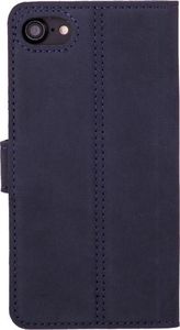 Surazo Etui na telefon Surazo ze skóry naturalnej Wallet case - Nubuk Granatowy i Camel 3