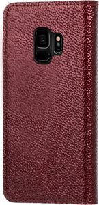 Surazo Etui na telefon Surazo ze skóry naturalnej Smart magnet RFID - Ferro Czerwony 3