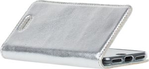 Surazo Etui na telefon Surazo ze skóry naturalnej Smart magnet RFID - Srebrny 4