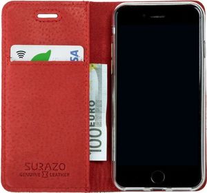 Surazo Etui na telefon Surazo ze skóry naturalnej Smart magnet RFID - Costa Czarny F1 2