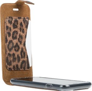 Surazo Futerał na telefon Surazo ze skóry naturalnej Flip case - Brązowa Pantera 5