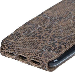 Surazo Futerał na telefon Surazo ze skóry naturalnej Flip case - Wąż Safari 4