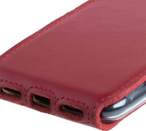 Surazo Futerał na telefon Surazo ze skóry naturalnej Flip case - Costa Czerwona 4