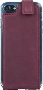 Surazo Futerał na telefon Surazo ze skóry naturalnej Flip case - Nubuk Burgund 3