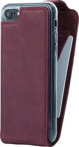Surazo Futerał na telefon Surazo ze skóry naturalnej Flip case - Nubuk Burgund 2