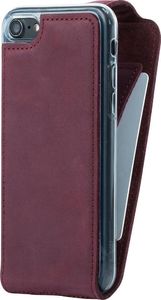 Surazo Futerał na telefon Surazo ze skóry naturalnej Flip case - Nubuk Burgund 2