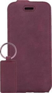 Surazo Futerał na telefon Surazo ze skóry naturalnej Flip case - Nubuk Burgund 7