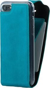 Surazo Futerał na telefon Surazo ze skóry naturalnej Flip case - Nubuk Turkus 2