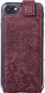 Surazo Futerał na telefon Surazo ze skóry naturalnej Flip case - Ornament Burgund 3