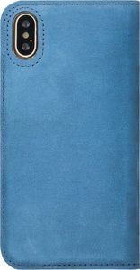 Surazo Etui na telefon Surazo ze skóry naturalnej Smart magnet RFID - Nubuk Jasny Niebieski 2