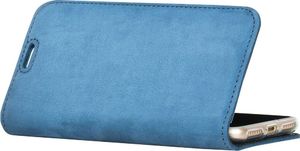 Surazo Etui na telefon Surazo ze skóry naturalnej Smart magnet RFID - Nubuk Jasny Niebieski 5