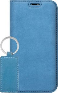 Surazo Etui na telefon Surazo ze skóry naturalnej Smart magnet RFID - Nubuk Jasny Niebieski 7