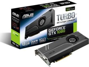 Karta graficzna Asus GeForce Turbo GeForce GTX 1080 8GB GDDR5X (256 bit) DVI-D, 2x HDMI, 2x DP, BOX (TURBO-GTX1080-8G) 1