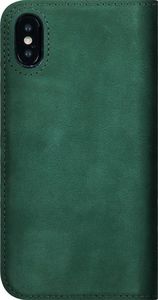 Surazo Etui na telefon Surazo ze skóry naturalnej Smart magnet RFID - Nubuk Ciemny zielony 3