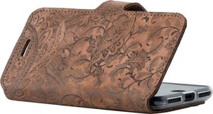 Surazo Etui na telefon Surazo ze skóry naturalnej Slim cover - Ornament Brązowy 5