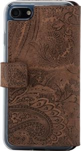 Surazo Etui na telefon Surazo ze skóry naturalnej Slim cover - Ornament Brązowy 3