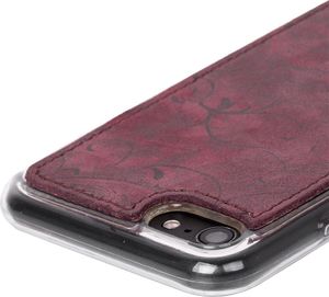 Surazo Etui na tył telefonu Surazo skóra naturalna Back case - Ornament Burgund 4