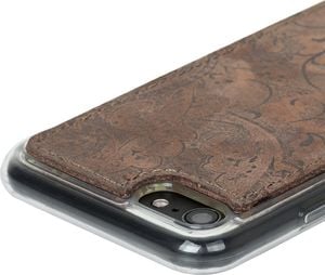 Surazo Etui na tył telefonu Surazo skóra naturalna Back case - Ornament Brązowy 4