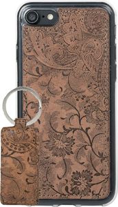 Surazo Etui na tył telefonu Surazo skóra naturalna Back case - Ornament Brązowy 7