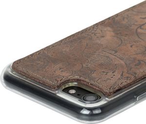 Surazo Etui na tył telefonu Surazo skóra naturalna Back case - Ornament Brązowy 4