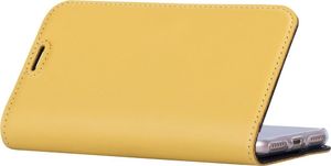 Surazo Etui na telefon Surazo ze skóry naturalnej Smart magnet RFID - Costa Żółta 5
