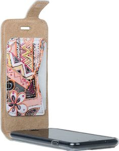 Surazo Futerał na telefon Surazo ze skóry naturalnej Flip case - Kwiaty Brzoskwiniowe (51729-191) 5