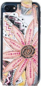 Surazo Futerał na telefon Surazo ze skóry naturalnej Flip case - Kwiaty Brzoskwiniowe (51729-48) 3