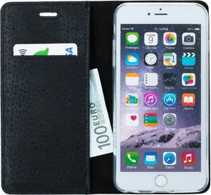 Surazo Etui na telefon Surazo ze skóry naturalnej Smart magnet RFID - Costa Czarna i Czerwona 2