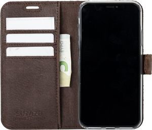 Surazo Etui na telefon Surazo ze skóry naturalnej Wallet case - Ornament Brązowy 2