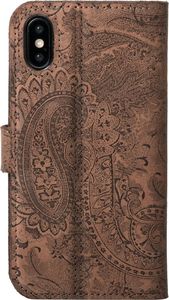 Surazo Etui na telefon Surazo ze skóry naturalnej Wallet case - Ornament Brązowy 3