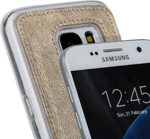 Surazo Back case - Złoty- etui na tył telefonu Surazo skóra naturalna 5